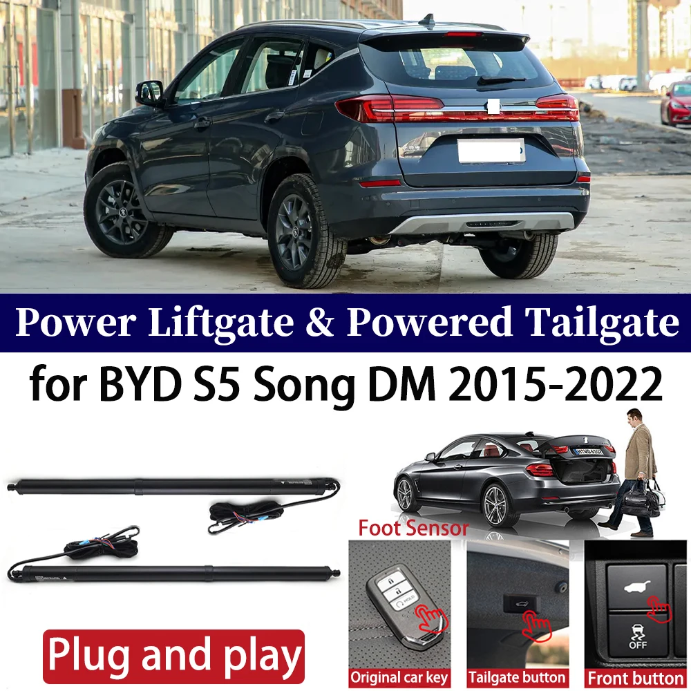 

ZhuCamX for BYD S5 Song DM 2015-2022 Car Auto Power Electric Tailgate Liftgate Lift Trunk Closer System Boot Lift Motor Kit