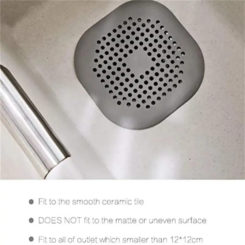 Cubierta de drenaje de fregadero con filtro de pelo, colador antibloqueo, tapón de drenaje de suelo de ducha, desodorante tapón de silicona para cocina, baño, casa