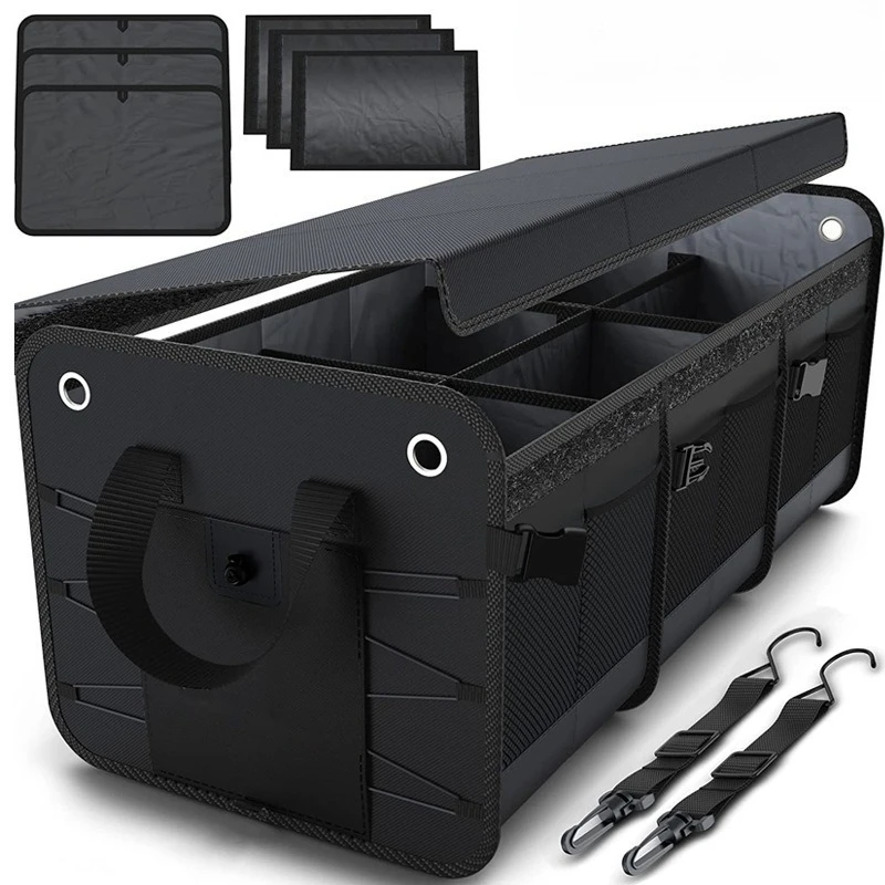 Folding large-capacity car storage box Outdoor camping car trunk storage box Storage box customization