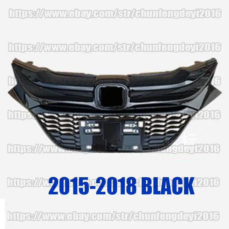 Full Black Front Bumper Grille Cover trim for Honda VEZEL HRV HR-V 2016 2017 2018 car accessories