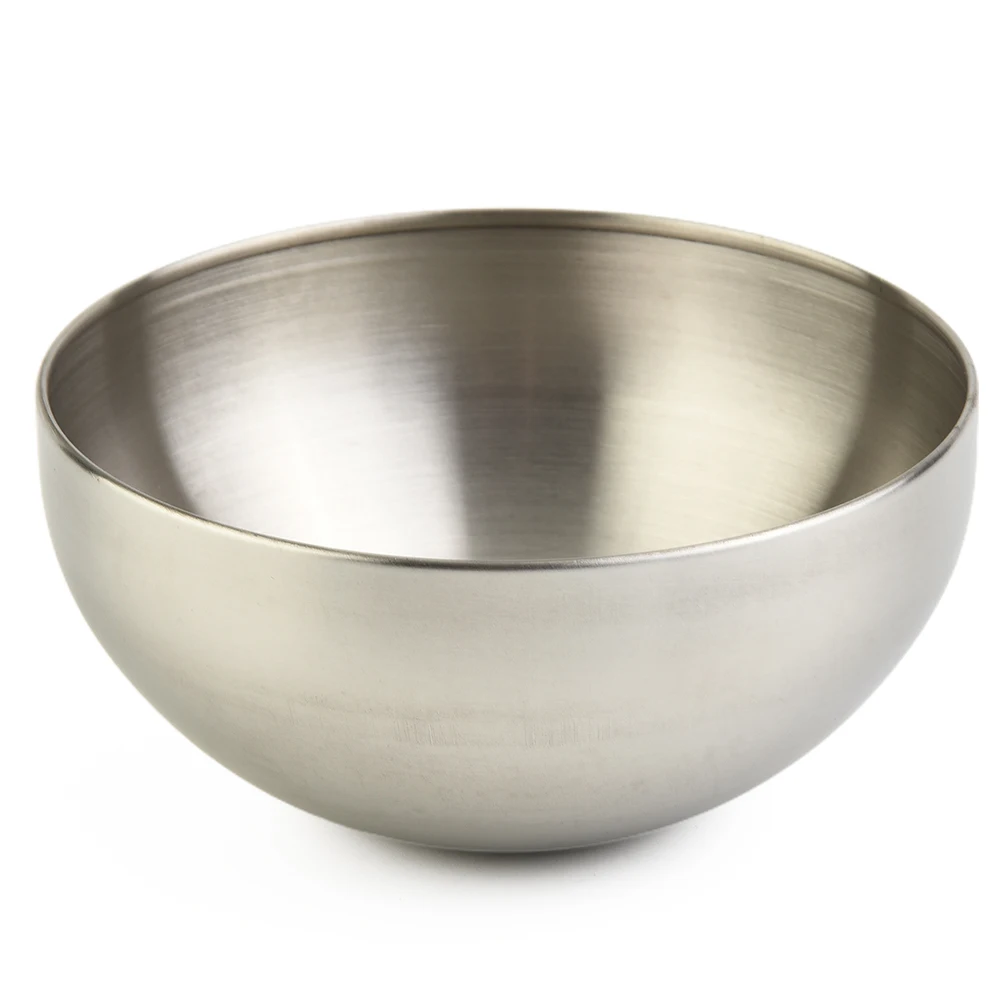 1pc 12/15/20cm Korean Stainless Steel Fruit Salad Bowls Soup Rice Noodle Ramen Bowl Kitchen Tableware Outdoor Picnics Supplies