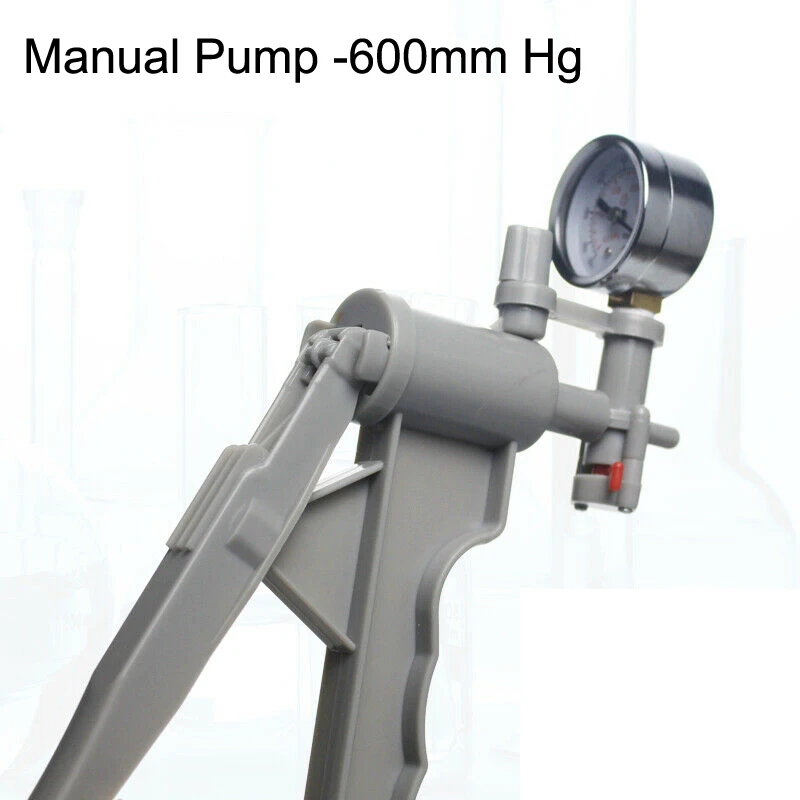 Lab Medical Manual Vacuum Filtration Air Pressure Suction Pump Accessory for Membrane Buchner Bottle Funnel Flask Apparatus Kit