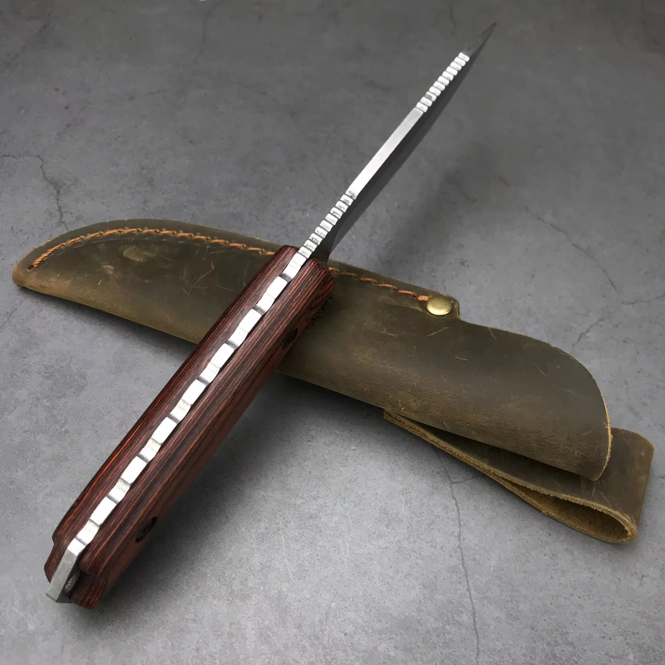 BM 15002 هانت السرج جبل سكينر سكينر ثابت CPM-S30V شفرة فولاذية التنزه بقاء الإنقاذ سكينة تكتيكية مقبض خشبي