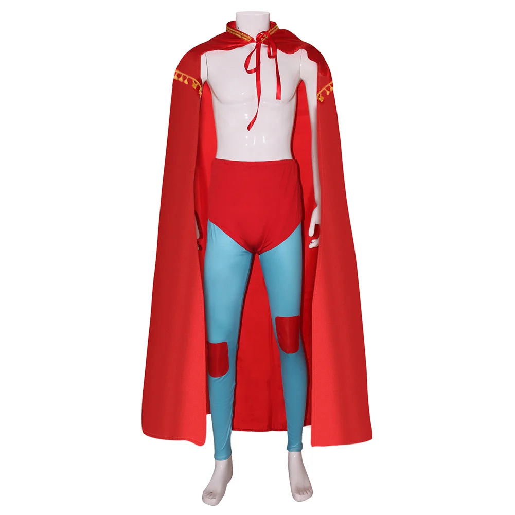 Fantasia Worstelaar Nacho Cosplay Masker Mantel 2006 Film Nacho Libre Disfraz Kostuum Mannen Fantasie Halloween Carnaval Feestkleding