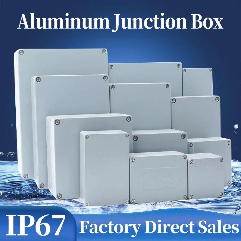 IP67 Waterproof Metal Box Outdoor High Temperature Resistant Cast Aluminum Box Factory Installation Hole Electrical Junction Box