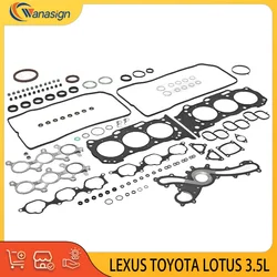 ENGINE PARTS Full Gasket Set For BOLWELL LEXUS LOTUS TOYOTA 3.5L V6 24V GAS DS-4 3.5 L T 2GR-FE 2GR-FXE OE 04112-31271 2005-2024
