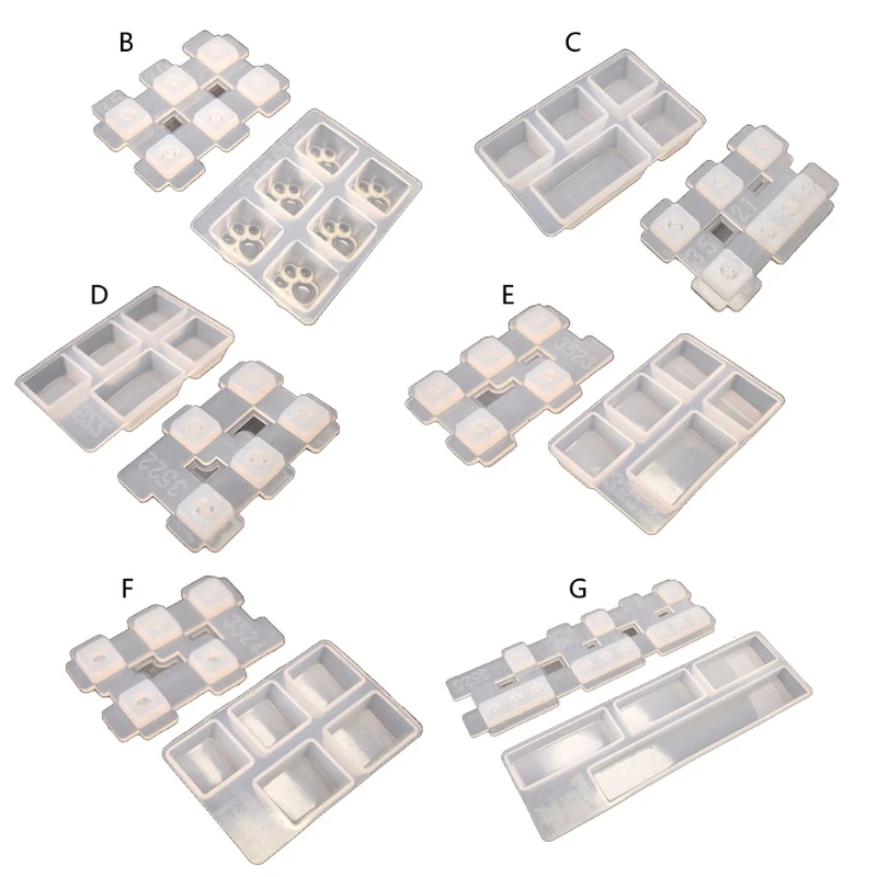 Y1UB for Cherry MX Mechanical Gaming Keyboard Epoxy Resin Mold Computer PC Pet Paw Keycaps Silicone Molds