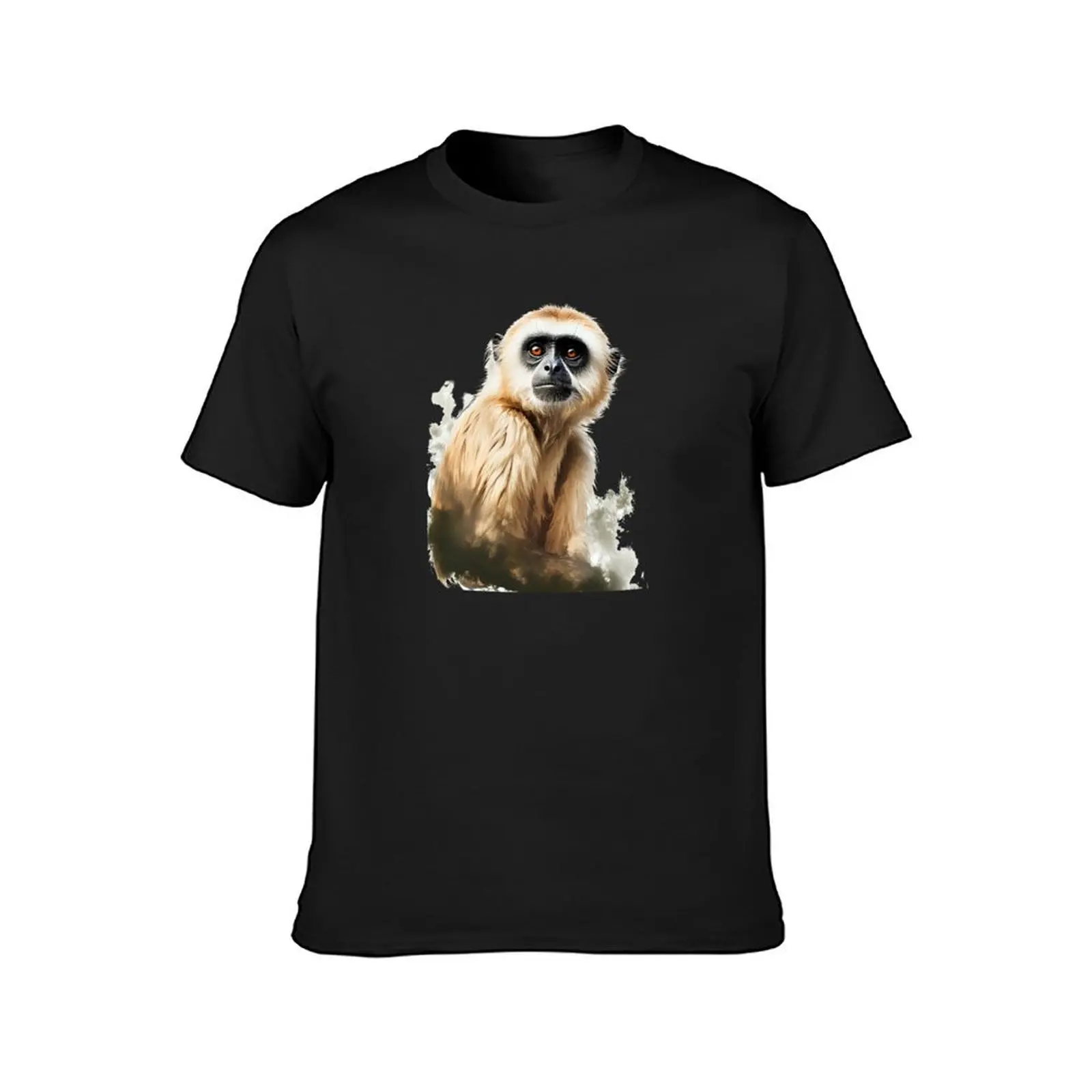 Gibbon portrait T-shirt heavyweights Aesthetic clothing tops mens t shirt