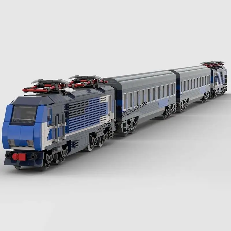 2535 шт., городские технические железнодорожные пути, Moc Inter Notturno, модель, пазлы на заказ, креативные идеи «сделай сам», детские игрушки, подарок на день рождения