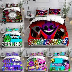 Sprunki Bedding Sets Soft Bed Cover Comforter Duvet Cover Pillow Case 2-3 Pieces Sets Teenagers Children's Gifts Bedroom Decor