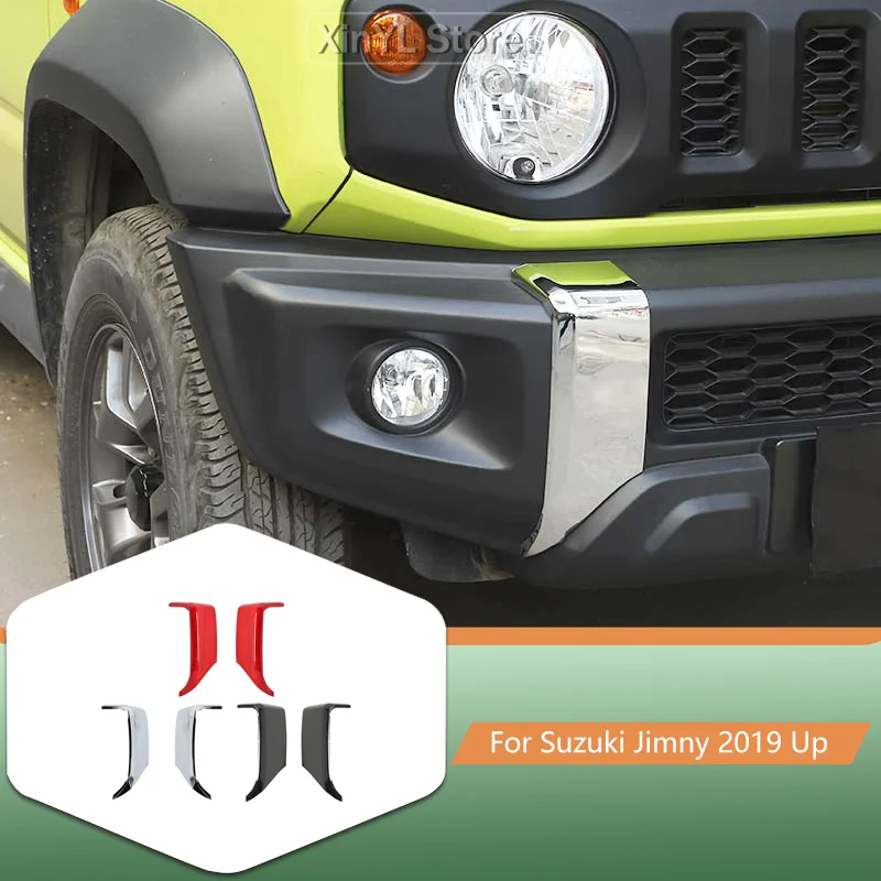 

Автомобильный ABS передний бампер, декоративная накладка, наклейка для Suzuki Jimny 2019, внешние аксессуары для автомобиля