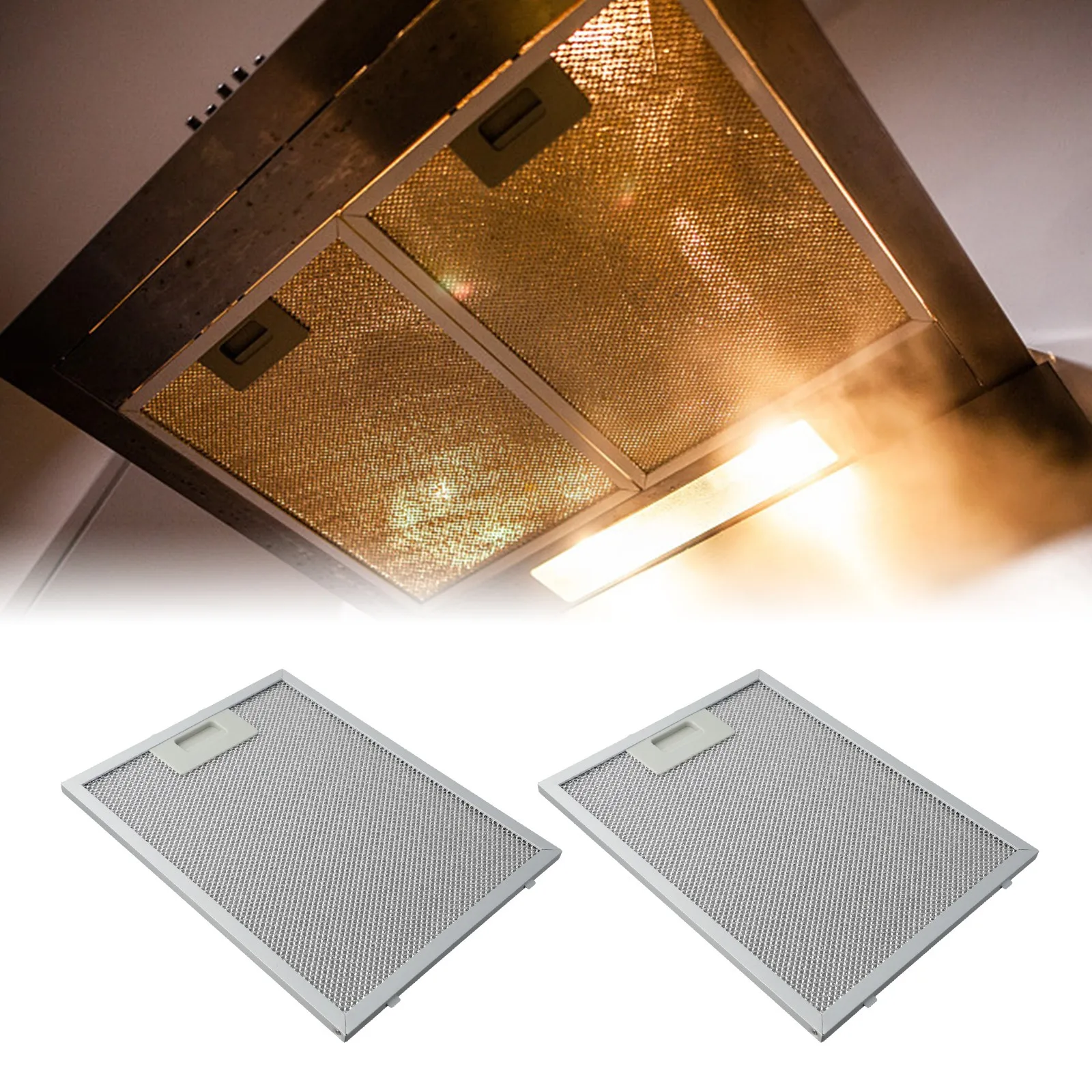 300 X 240 X 9mm Metal Mesh Filter Long Lasting Metal Fume Filter Aluminum Fume Filter Easy Installation Optimal Filtration