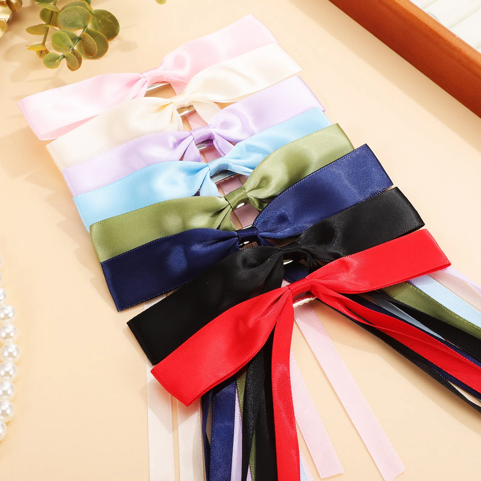 

16Pcs Fashionable Bow Hair Clips Soft Fabric Bows for Women Girls Hair Styling Ponytail Clips Ribbon Bows Cute Bowknot Barrettes