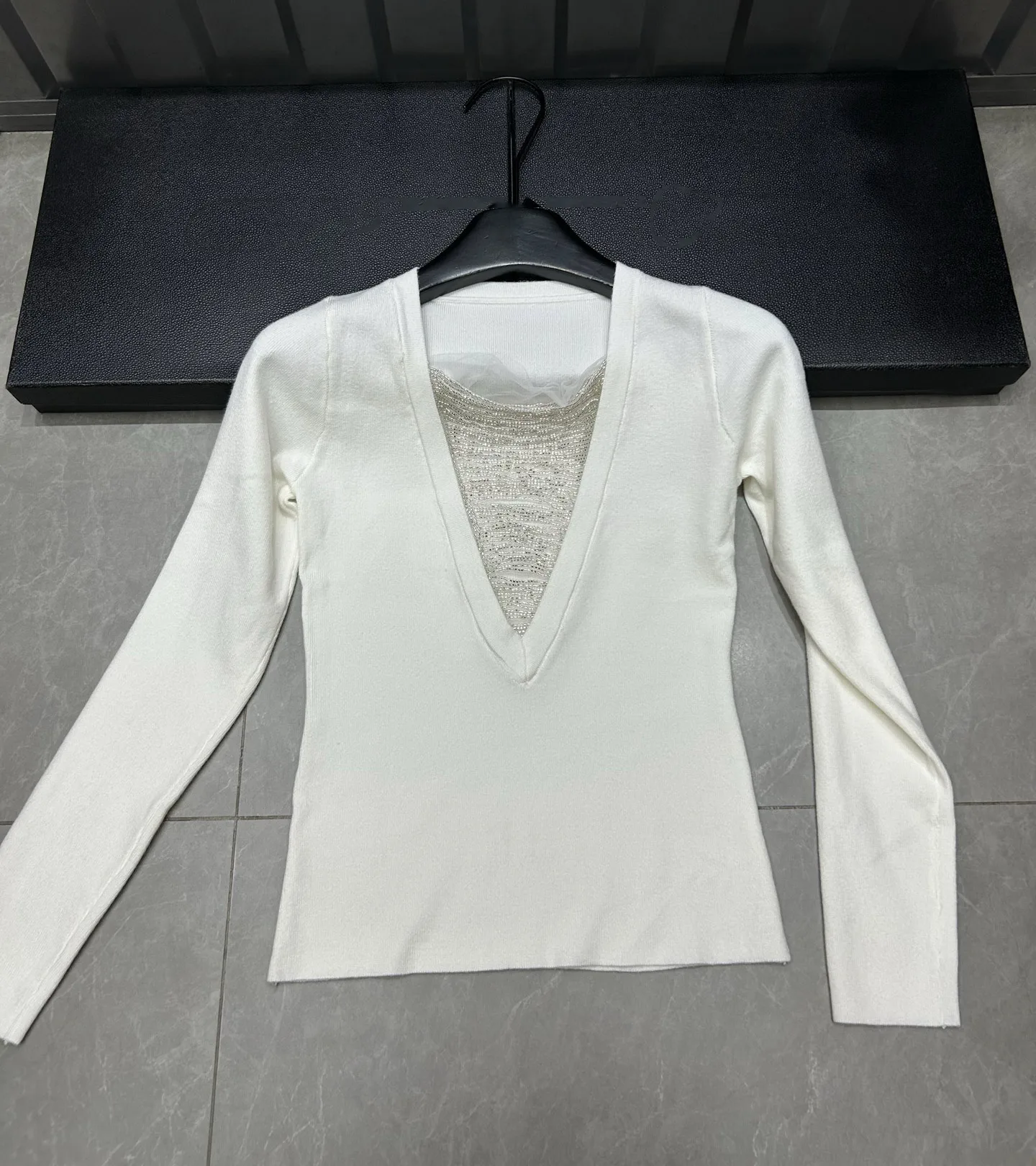 

Women's Slim Fit Long Sleeve Fake Two Pieces Cinching Spring Autumn New Style Sweater Fashionable Inner Wear Basic Tops C236