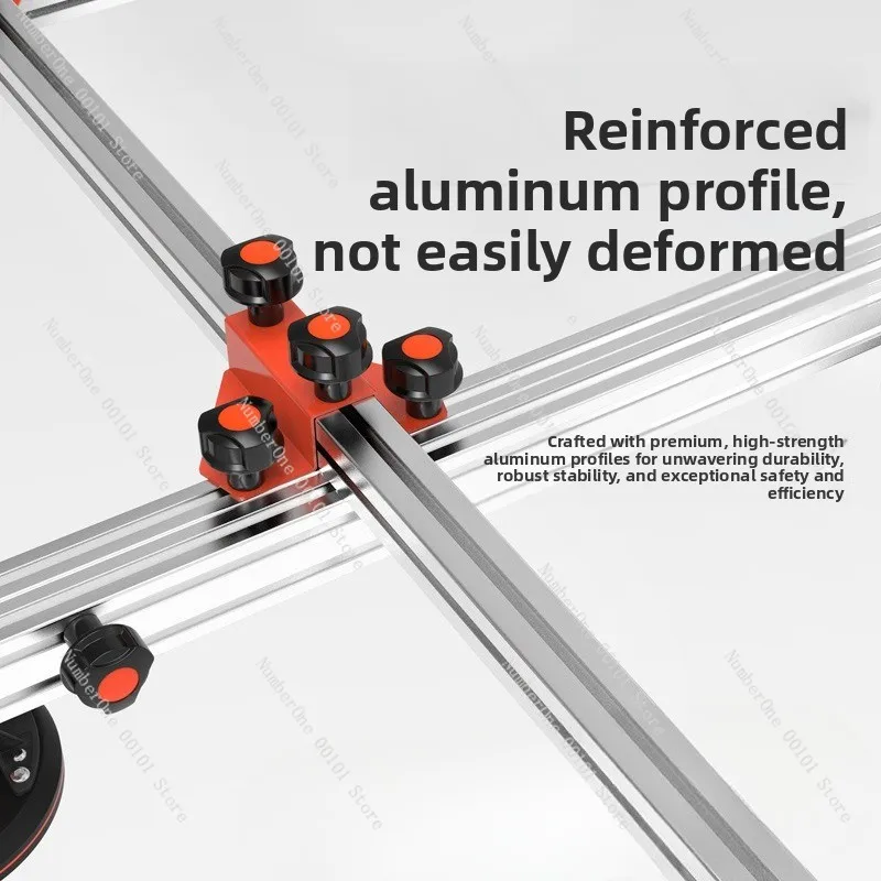 Large format tile lifter - vacuum suction cup for moving slabs, glass, and stone (heavy-duty)