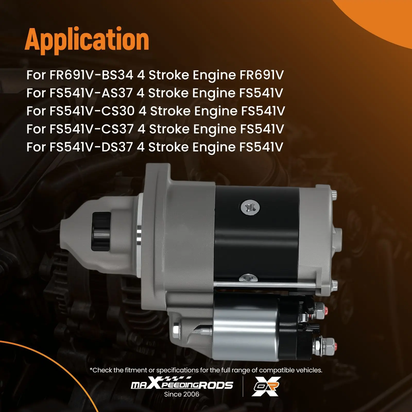 1.4kW Starter Motor for FS730V FT691V FX651V 4 Stroke Engine 99996-6120
