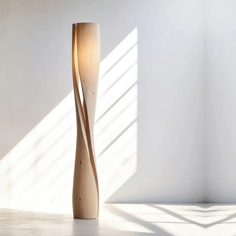 

Торшер ручной работы из цельного дерева для творческого моделирования