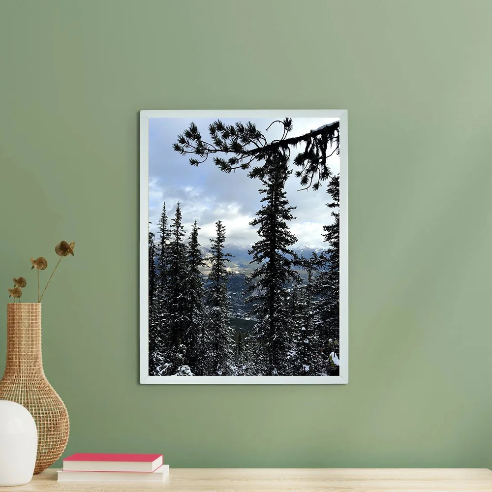 المناظر الطبيعية الجبلية قماش جدار الفن الطبيعة طباعة المناظر الطبيعية الخلابة اللوحة الغابات ديكور غرفة المعيشة المنزلي غرفة نوم جدار ديكور هدية #6