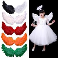 Angel Wings Cosplay Feather Wings Vibrant Angel Feather Wings for Cosplay Photography Lightweight Costume Props with Elastic