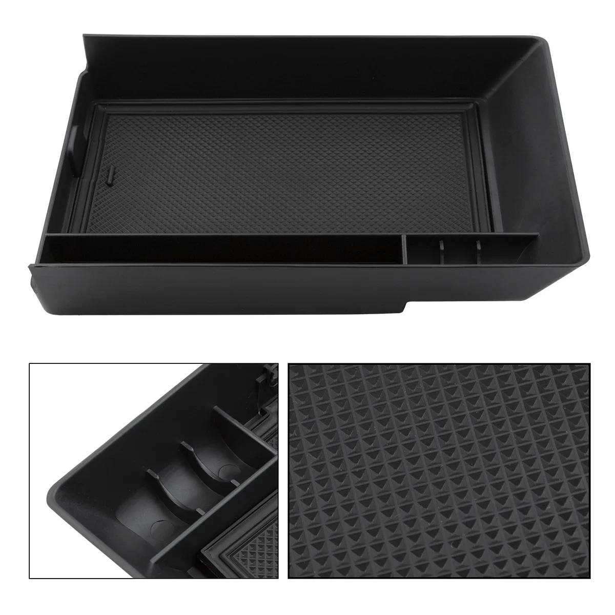 

CLEARANCE！Armrest Storage Box Organizer Tray with Rubber Black Trim Car Accessories Interiors For Hyundai Ioniq 5