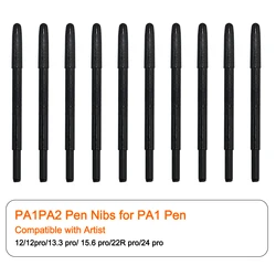XP-Pen PA1 PA2 Passive Pen Replacement Nibs for XP-Pen Deco Pro,Artist 12 Pro 13.3 Pro 15.6 Pro 22R Pro 24 Pro