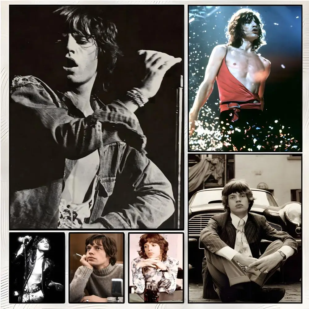 Singer Rock M-Mick Jagger Poster Superior Home Space  Indoor Decorative Art & Home Decor