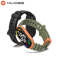 Strap for Xiaomi Mi Band 7 6 5 Sport Watch Silicone Wristbands Mi Band 6 Strap Bracelet Miband 5 Replacements NFC Global Version