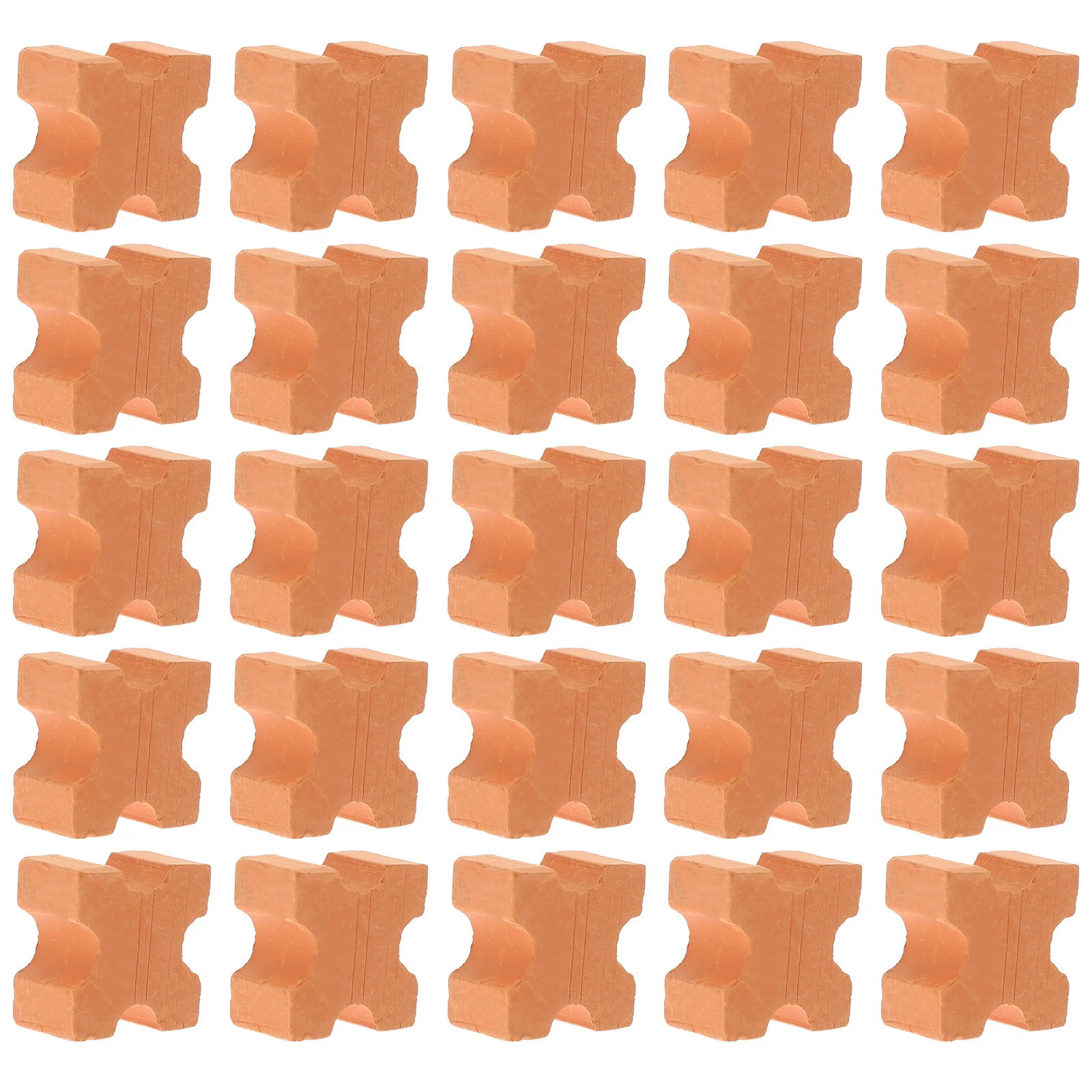 

50Pcs Mini Bricks DIY Miniature Objects Versatile Usage for Garden House Farm Projects Mini Bricks Miniature Models