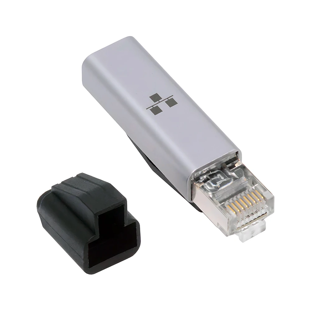 CY USB-C Female Host to Ethernet Adapter USB Type-C to RJ45 Male 1000Mbps Gigabit LAN Network Compatible with Thunderbolt