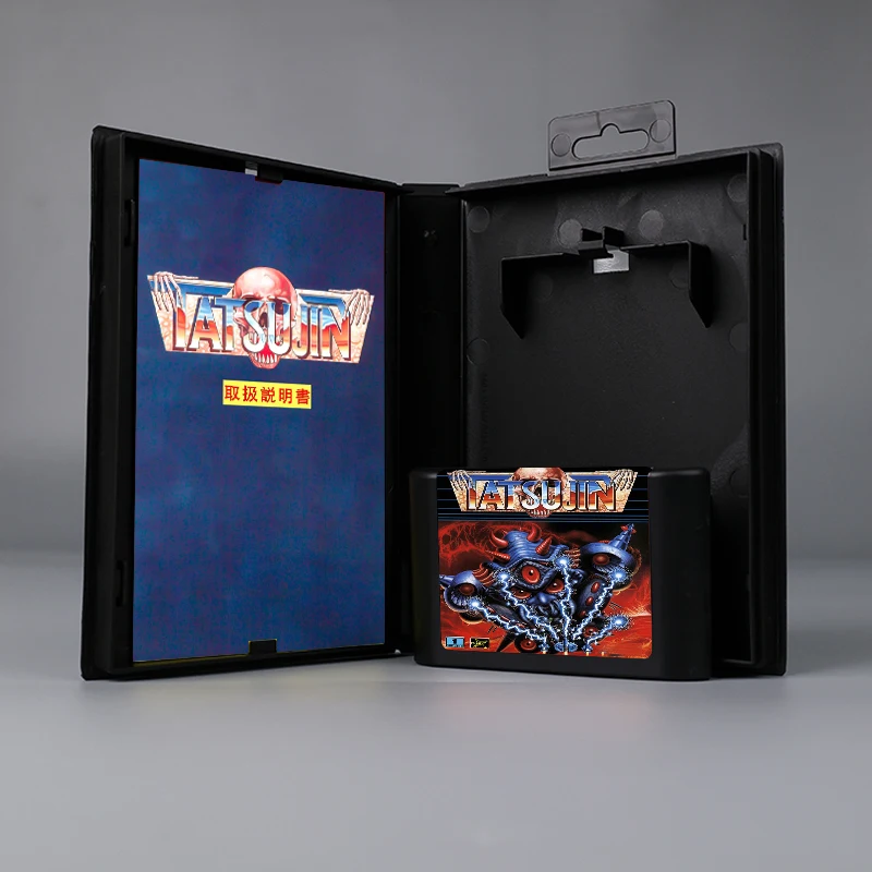 

Truxton JAP cover 16bit MD game card with box with manual for Sega Genesis Megadrive console