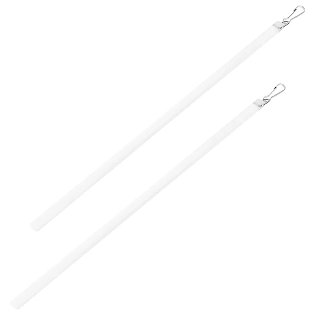 2 Stuks Acryl Gordijn Trekstang Transparante Draperie Wand Blind Tilt Wand Vervanging voor Verticale Jaloezieën met Haak