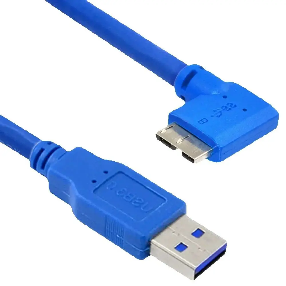 30cm 1M 90 Degree Right Angled Micro B USB 3.0 Data Sync Charging Short 5Gbps Cable For USB3.0 Mobile Hard Disk SLR Camera