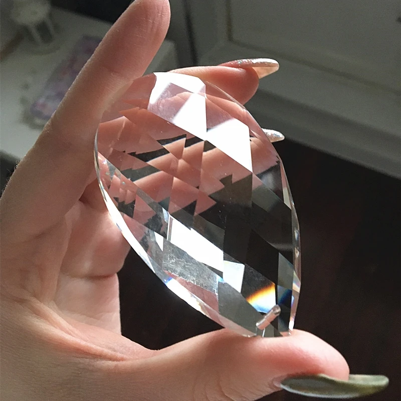 Big Size 89mm-100mm Clear Crystal Chandelier Retail Lamp Grid Pendants For Chandelier Glass Lighting Parts On Sales