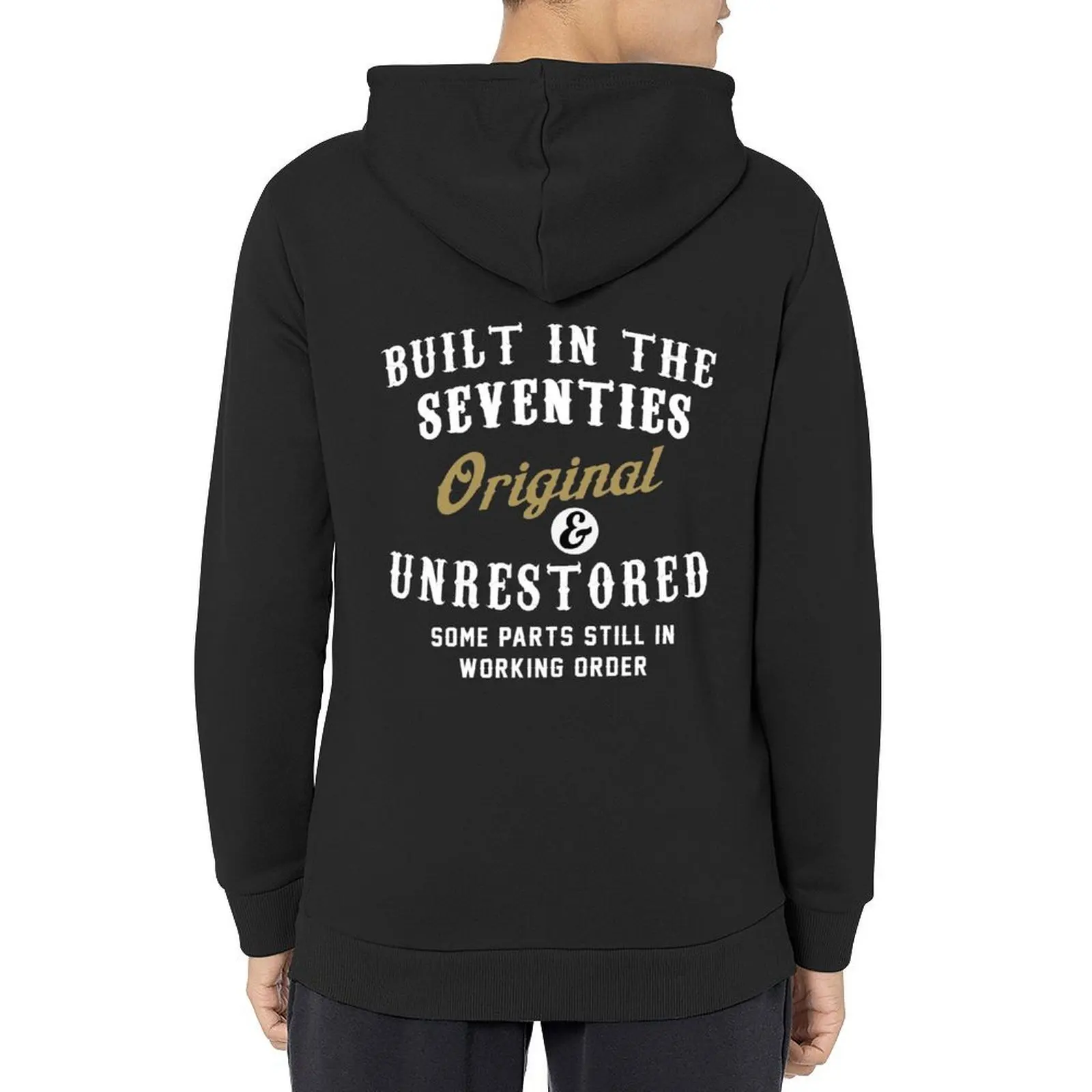 

Built in seventies original & unrestored Hoodie men wear men's coat men's sweat-shirt set man hoodie