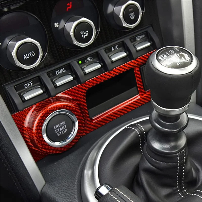 BB-Per Subaru BRZ Toyota 86 2012-2021 A Secco In Fibra di Carbonio Auto Center Console Pulsante di Avvio Telaio di Copertura Trim Accessori
