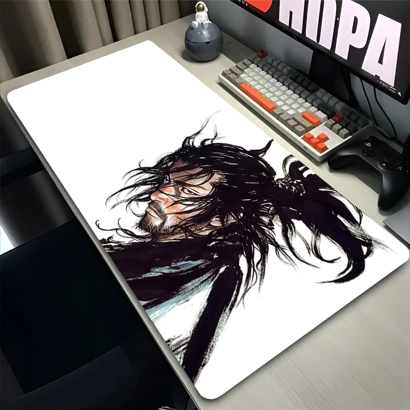 Anime Mouse Pad Gamer Vagabond Computer Accessories Rubber Desk Mat 900x400 Playmat Gaming Office Deskmat Mousepad Large Carpet