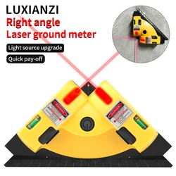 LUXIANZI 90° Square Laser Level Ground Wire Instrument Construction Tools For Floor Tiling Projection Infrared Level Laser