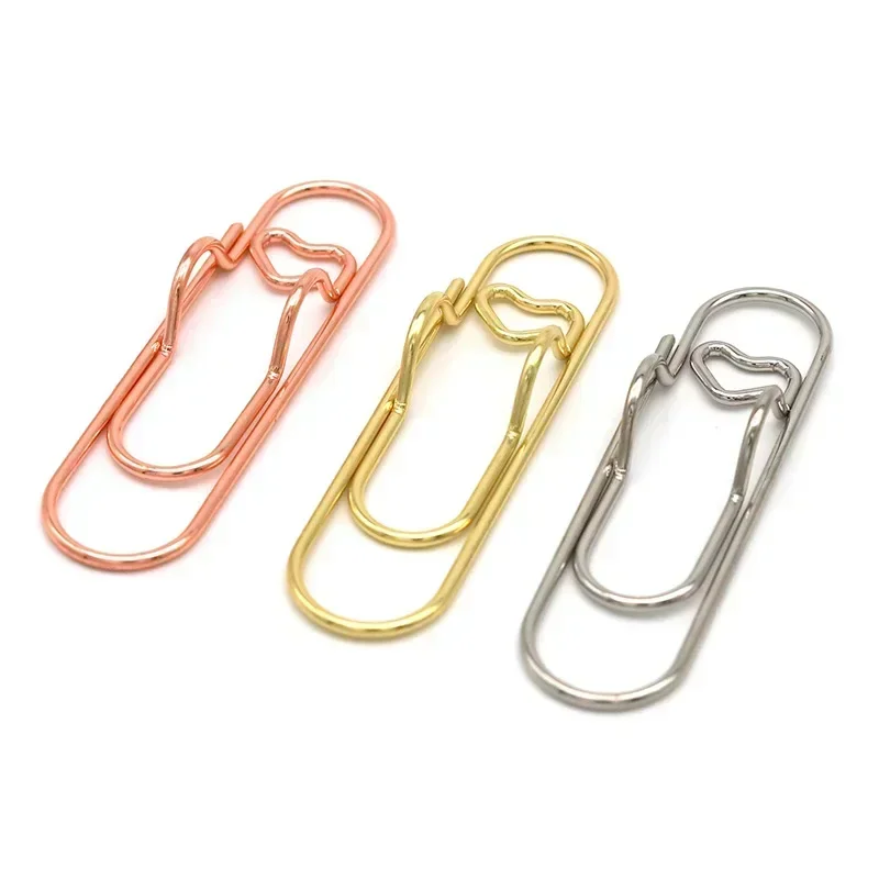 10Pcs/pack Paper Clips Paper Fix Clips Pen Holder Clip Notebook Pen Holder Book Pin for Notebook Journal Document Clips