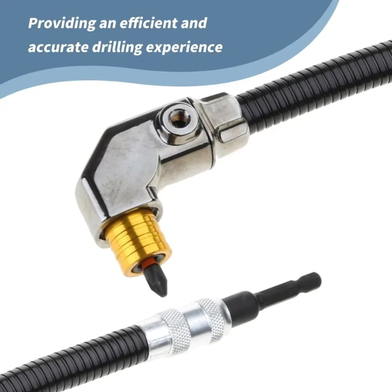 ABRW 90 Degree Electric Drill Corner Device 3 Jaw Chuck Turner Chuck Adapter Narrow Space Drilling Accessories