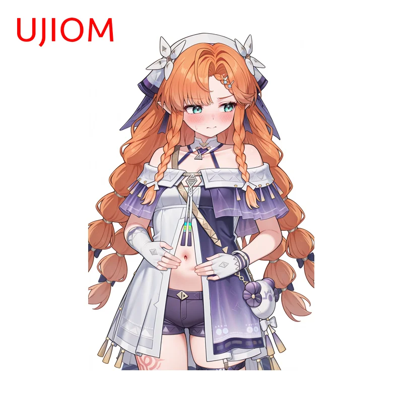 UJIOM Kawaii Sigrika Wandaufkleber, ästhetischer Wuthering Waves Vestibulec Schlafzimmeraufkleber, Klebeaufkleber für Schrankdekoration, Geschenke für Studenten