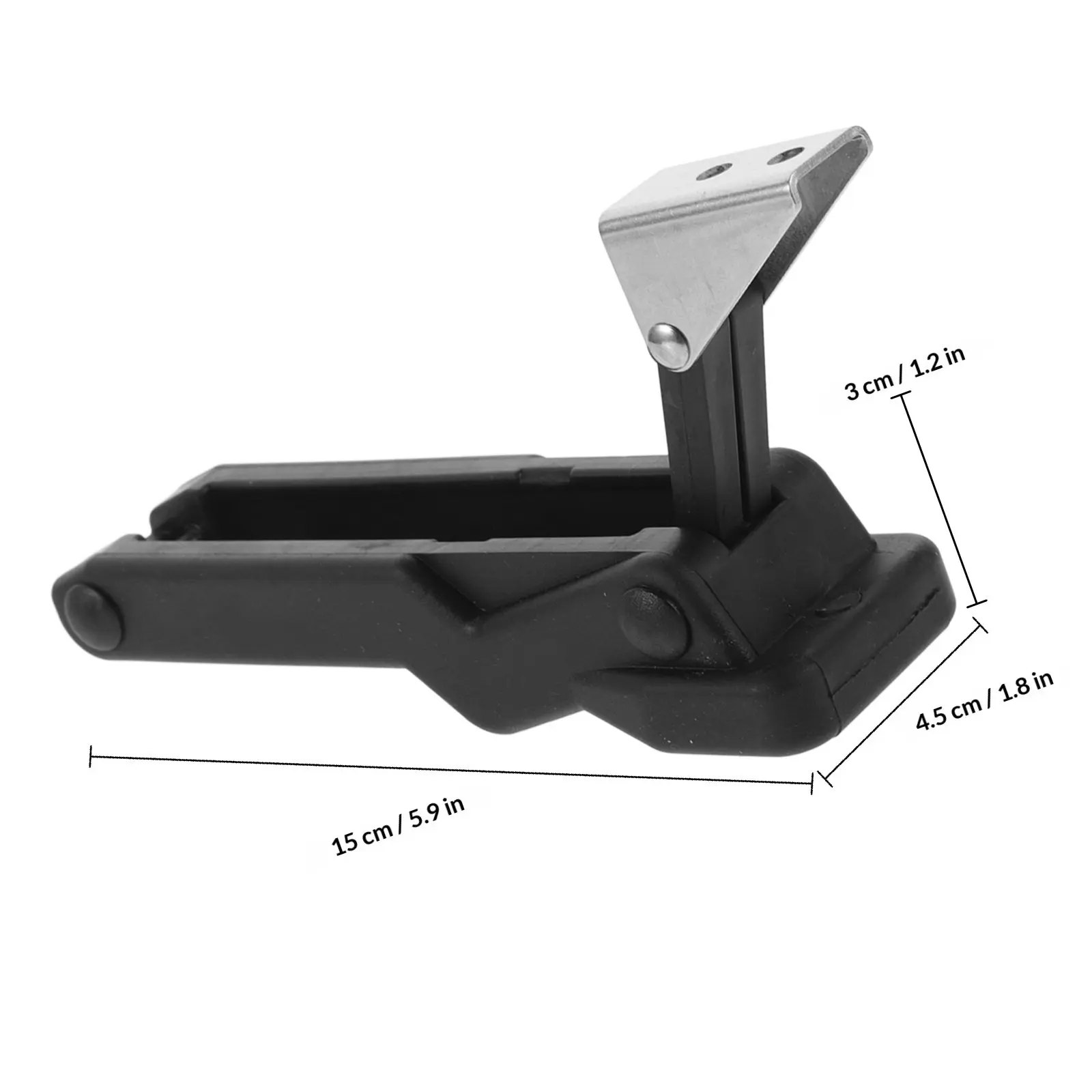 Heavy Duty Rubber Draw Latch Black Versatile Cabinet Door Lock for Marine Environments Rv Boat Yacht Cooler Compartment Latches