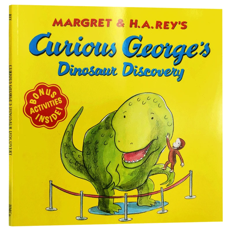 

Curious George's Dinosaur Discovery, Children's books aged 3 4 5 6, English picture books, 9780618663774