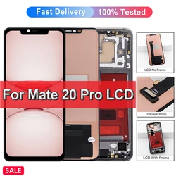 TFT Mate20 Pro Screen For HUAWEI Mate 20 Pro LCD Display LYA-L09 L29 AL00 Touch Screen Digitizer Assembly Replacement with Frame