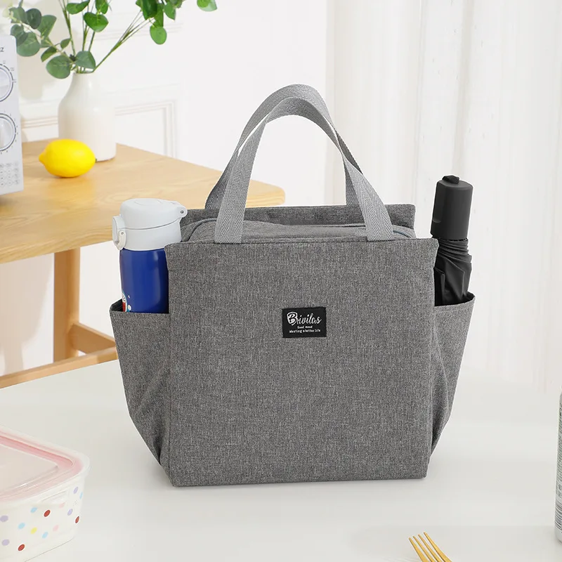 Portable Double Pocket Insulated Bento Bag Aluminum Foil Thickened Lunch Box Lunch Bag With Lunch Bag Lunch Box Insulated Bag