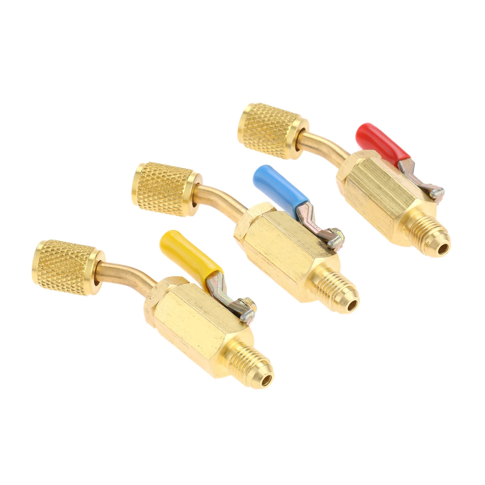 3Pcs Angled Ball Valve 1/4