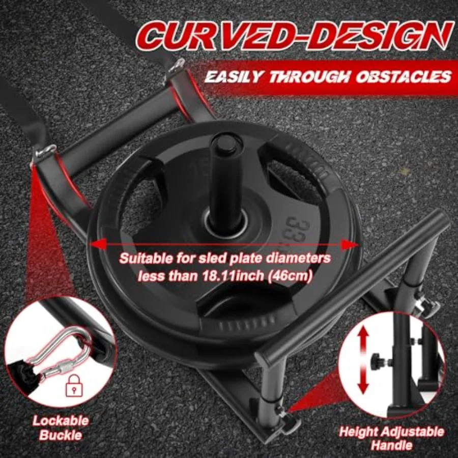 สเลดออกกำลังกายขนาดกลาง น้ำหนักปานกลาง ปรับความสูงได้ สำหรับฝึกความเร็ว ฝึกดันและดึง เหมาะสำหรับการออกกำลังกาย