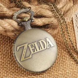 Vintage Watch Steampunk Retro Bronze Quartz Pocket Watches Necklace Pendant Gift for Men Women Chain Clock Reloj De Bolsillo
