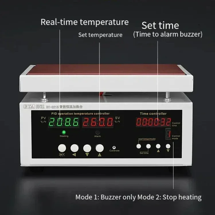 S430 400x300mm Heating Station SMD PCB LED Temperature Time Setting 2000W 400℃ BGA Phone Repair Preheating Platform Tool