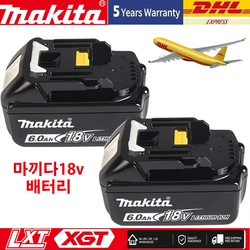 100% Genuine/Original Makita 18v battery bl1850b BL1850 bl1860 bl 1860 bl1830 bl1815 bl1840 LXT400 6.0Ah for makita tools drill