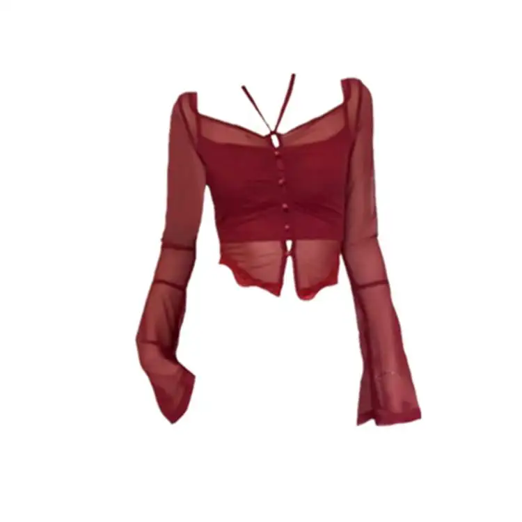 

Extra Large Size 200 Pou Women's Sle Pure Desire Top Thin Me Base irt Trendy Streetwear Long Sve Polyester